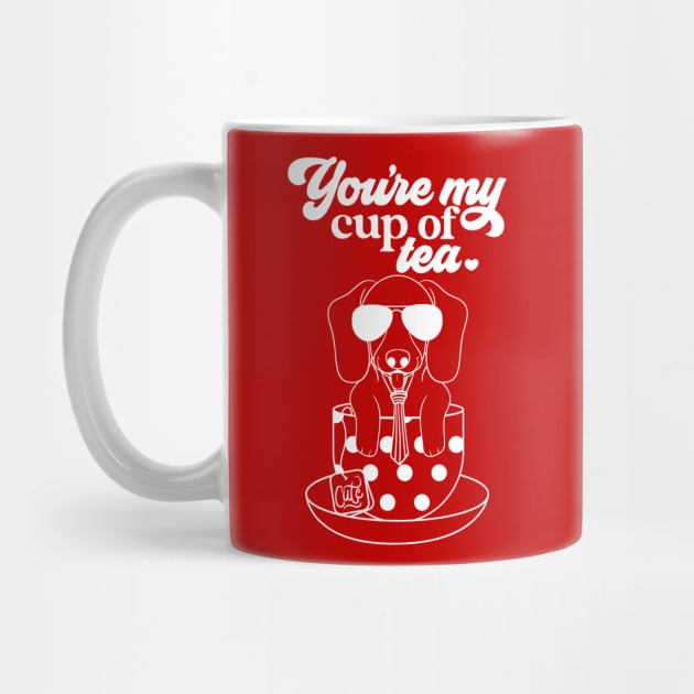 You're My Cup of Tea Dachshund by KarmicKal